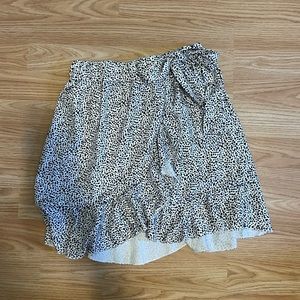 black and white shein skirt